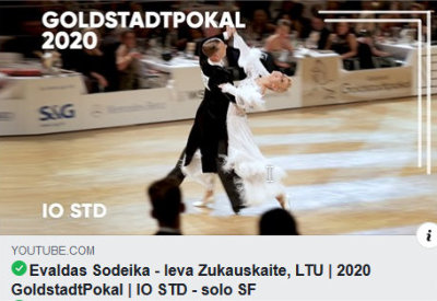 Folge 44 – Evaldas Sodeika – Ieva Zukauskaite beim Goldstadtpokal in Pforzheim
