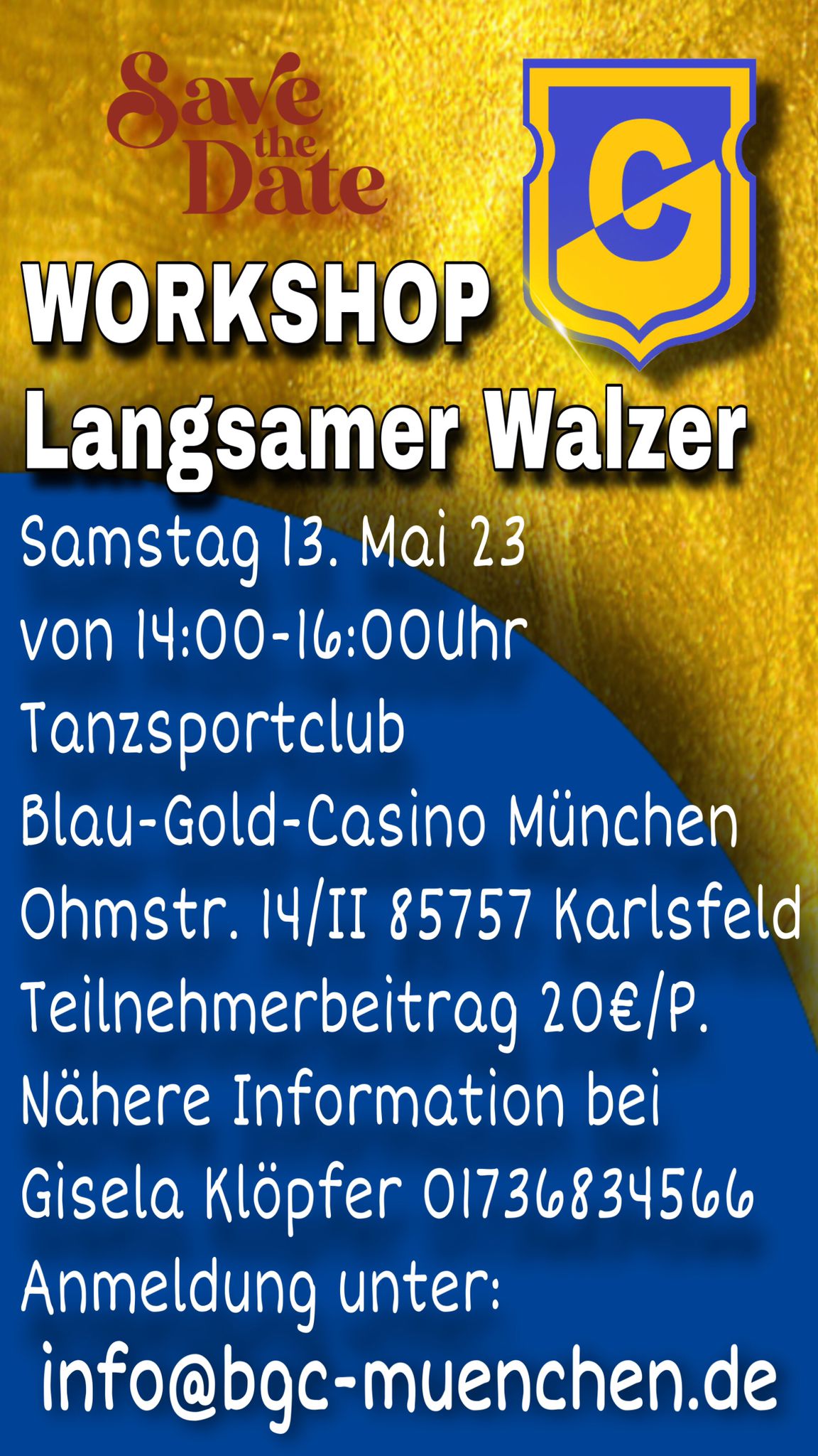 Langsamer Walzer Workshop am 13.05.23